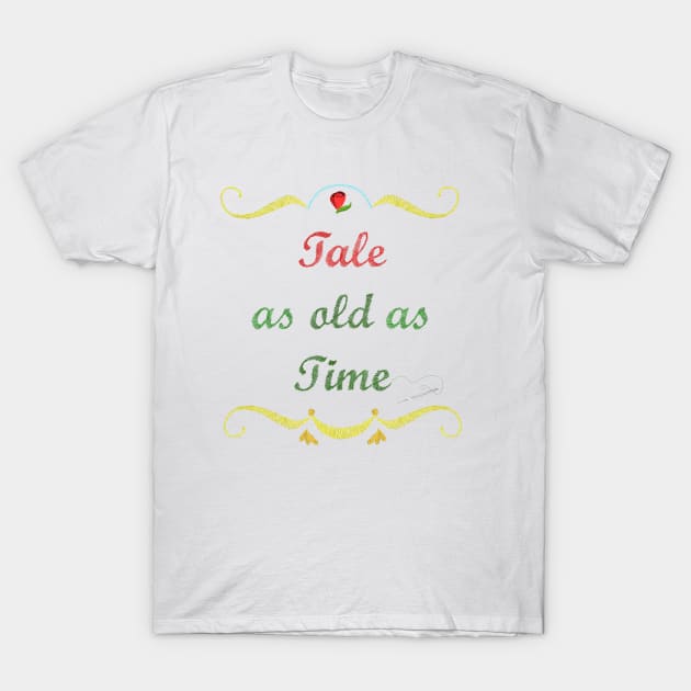 Tale as Old as Time Emboridery T-Shirt by wdwcec23